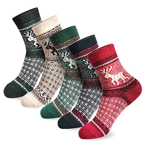 Cozy & Warm Thick Soft Wool Christmas Gift Winter Socks for Women