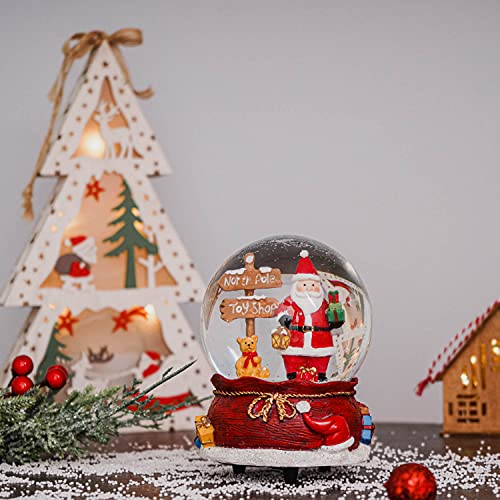 100mm Musical Snow Glitter Water Globe Christmas Decoration