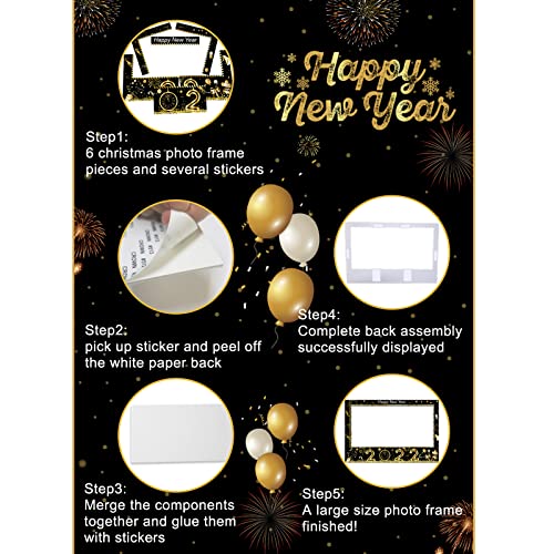 2022 New Year Photo Booth Frame Party Supplies Decoration