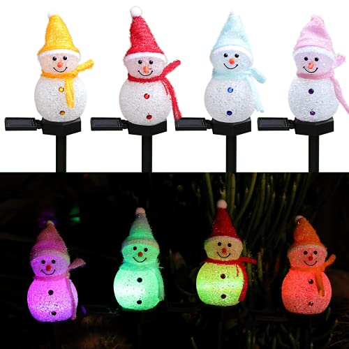 Snowman Christmas Pathway Lights  Decorations