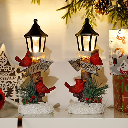 2 Pack Christmas Lighted Table Decoration