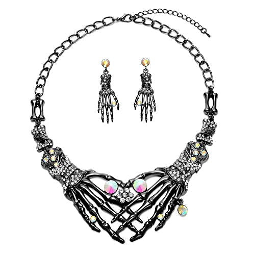 Halloween Hypoallergenic Punk Necklace & Earrings Set
