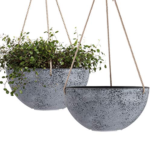 Hanging Planter Flower Plant Pots - 10 Inch-Set of 2