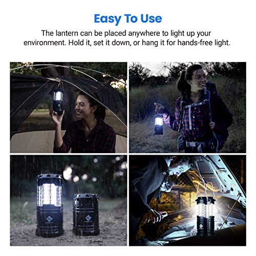 Camping Lantern Battery Powered Led Lights w/ AA Batteries