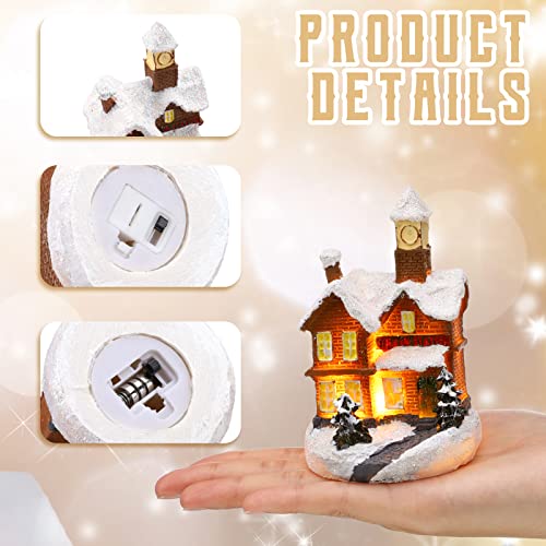 Christmas Lighted Winter Village Houses Set