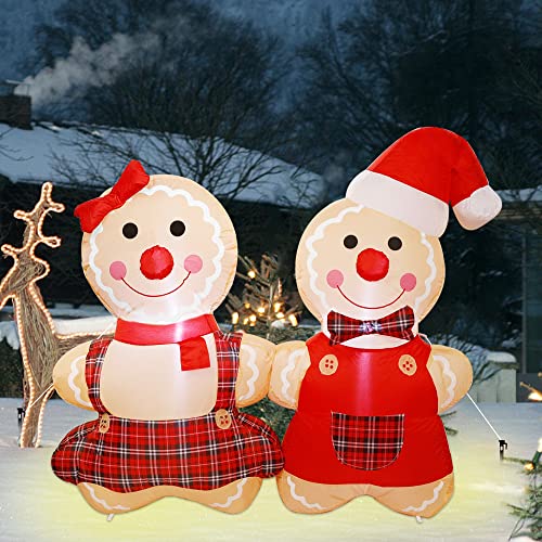 5.5FT Blowup Christmas Inflatable Decorations w/ LEDs