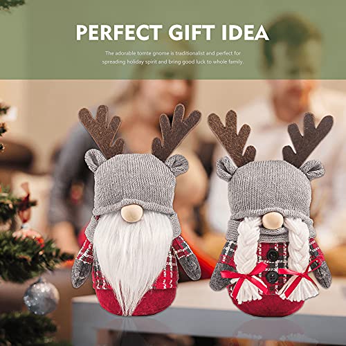 Christmas Santa Gnomes Plush Decoration, Set of 2