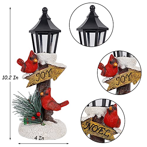 2 Pack Christmas Lighted Red Cardinal Decoration