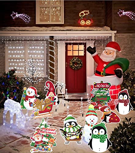 9Pcs Christmas Yard Decorations