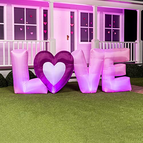 9 FT Inflatable Long Love Letters w/ LED Lights Wedding Valentines Day Decoration