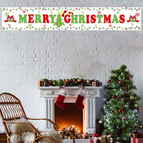 Large Size Merry Christmas Banner Decoration