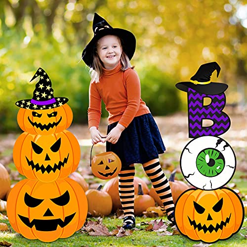 6 Pieces Halloween Yard Stake Signs Decoration