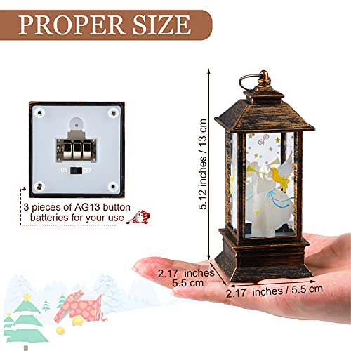 8 Pieces Mini Christmas Lanterns Decoration