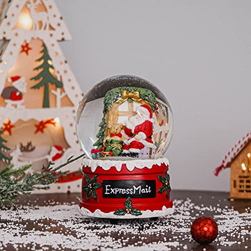 100mm Musical Snow Glitter Water Globe Christmas Decoration