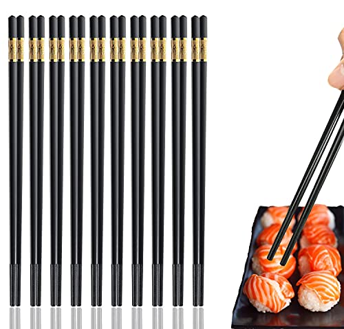 Reusable 10 Pairs Reusable 9.5 Inch Fiberglass Chopsticks