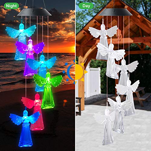 Angel String Light red top Gardening Light up Wind Chimes