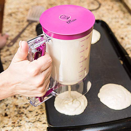 Pancake Batter Dispenser  Bakeware Maker w/ Measuring Label