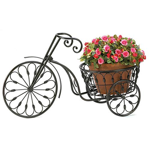 Nostalgic Bicycle Home Garden Decor Iron Plant Stand