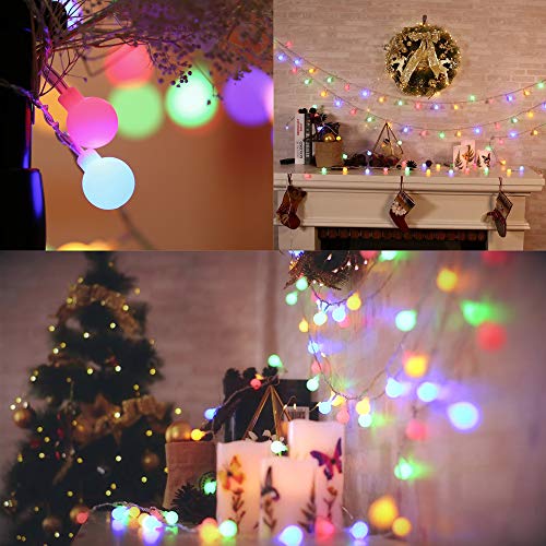 Globe Pastel Easter String Lights, 33ft 100 LED 8 Lighting Modes w/ Timer - Multicolor