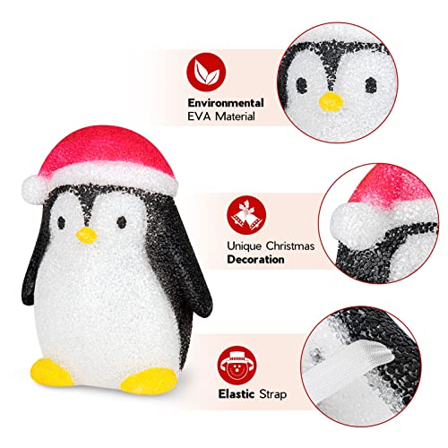 2 Pack Penguin Christmas Porch Light Covers