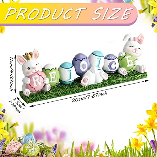 Colorful Easter Eggs Bunny Decoration