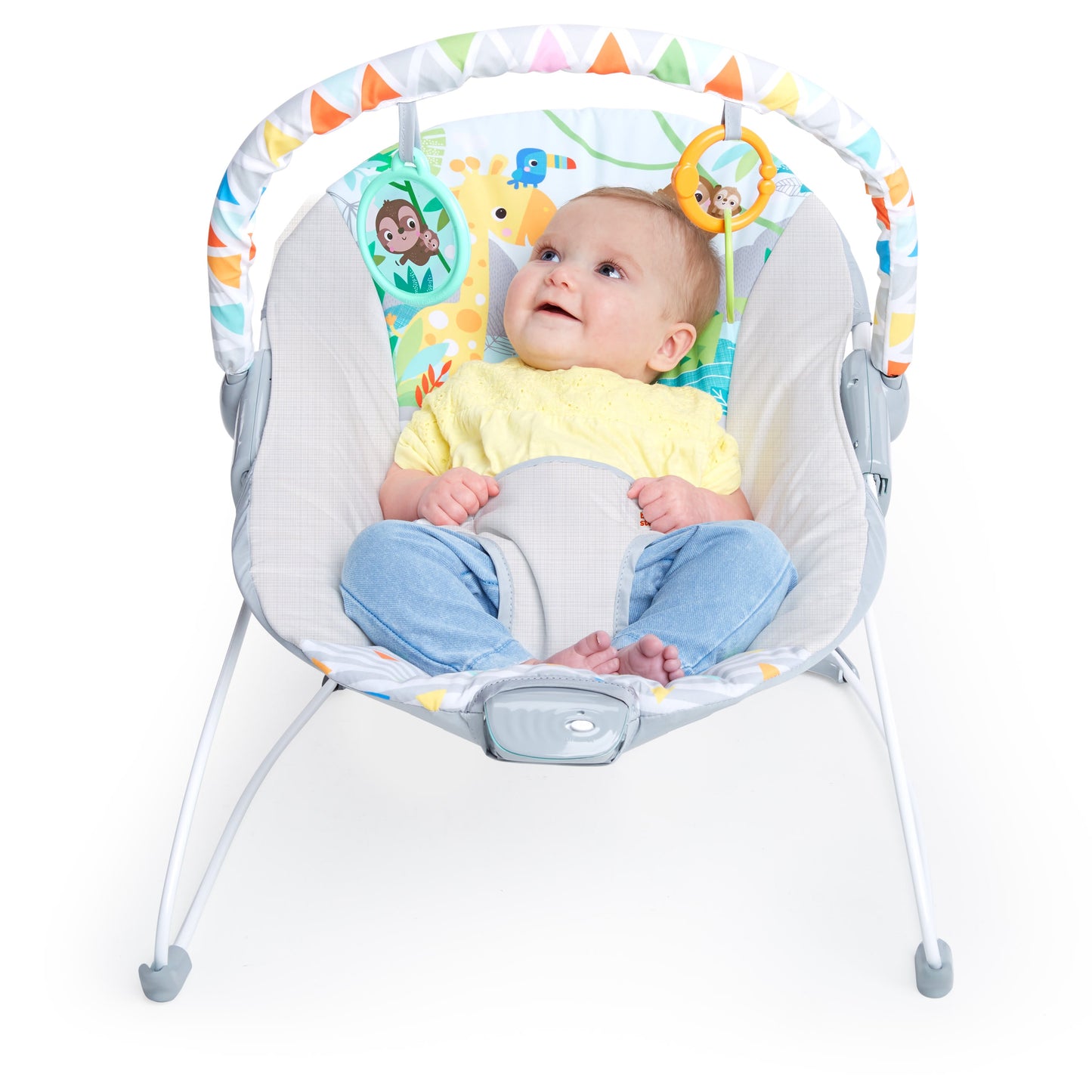 Vibrating Baby Bouncer with Toy bar