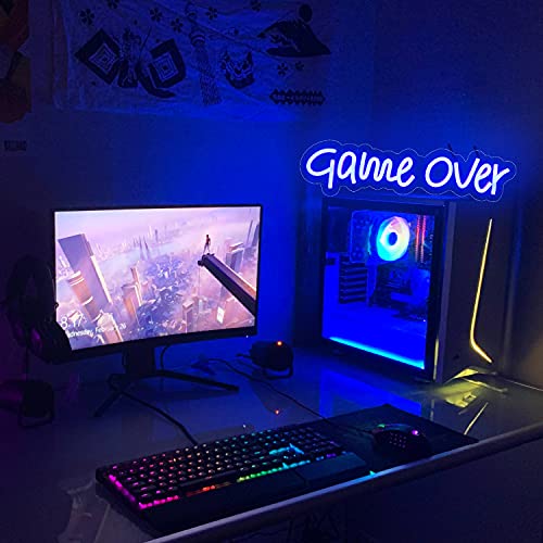 Game Over Neon Signs LED Gamer Wall Decoration w/ USB