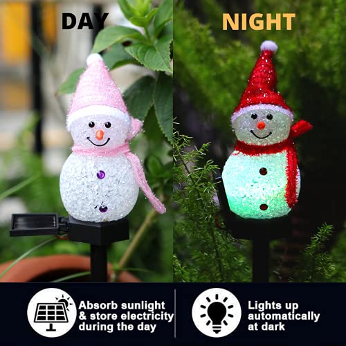 Snowman Christmas Pathway Lights  Decorations