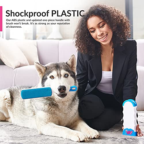 Pet Hair Remover for Couch Furniture Clothing Car Seat Carpet Pet Bed- Double-Sided Brush