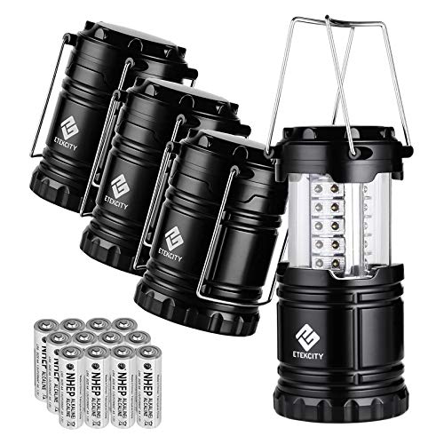 Camping Lantern Battery Powered Led Lights w/ AA Batteries