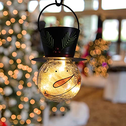 Christmas Snowman Solar Lanterns Decoration