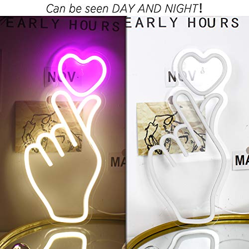 Gesture LED Neon Signs for Home Decoration