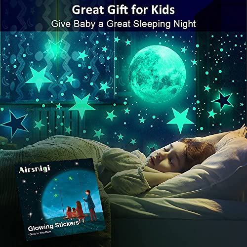 Glow in The Dark Stars for Ceiling, 1079 PCS, Stars. Moon & Planets