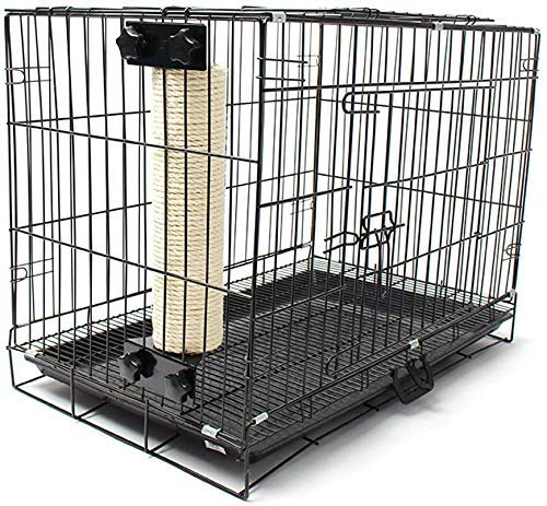 Post Cage Mounted Cat Scratcher- Space-Saving