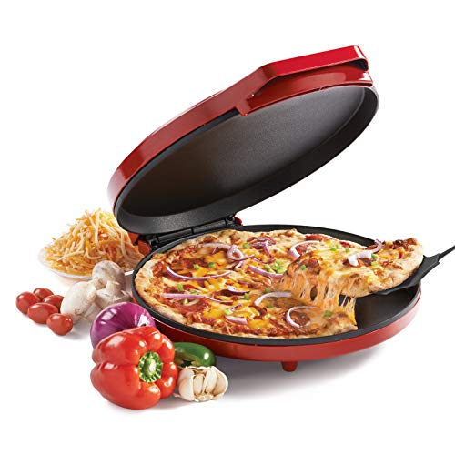 Pizza Plus Meal Electric Food Makers, 12 inch, Red