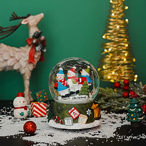 100mm Musical Snow Glitter Water Globe Christmas Decoration