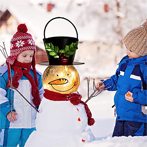 Christmas Snowman Solar Lanterns Decoration