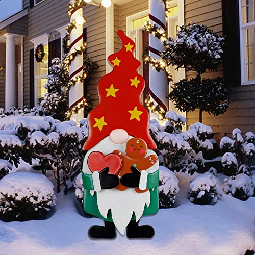 LED Lights Christmas Nutcracker/Gnome Yard Stake Decoration