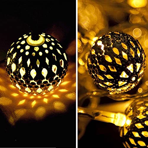 Globe String Lights Plug-in Metal Ball Fairy Lights