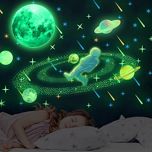 Glow in The Dark Stars for Ceiling, 1079 PCS, Stars. Moon & Planets