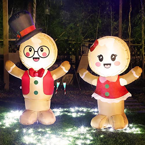 5.5FT Blowup Christmas Inflatable Decorations w/ LEDs