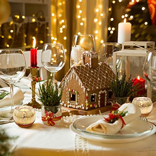 Candle Holders Set of 12 - Mercury Glass Votives Tealight Holder