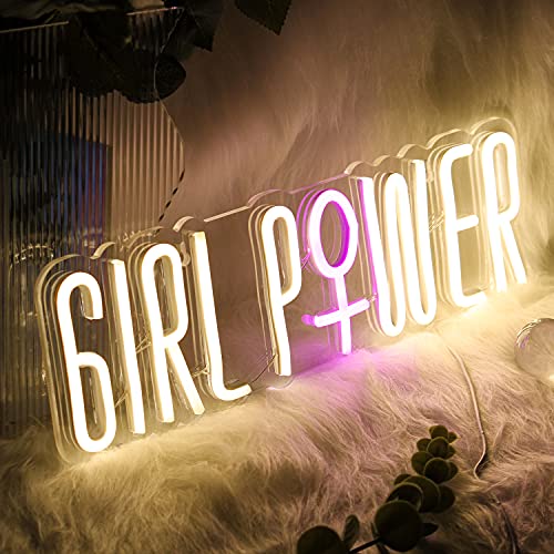 Neon Lights “GIRL POWER” LED Neon Sign for Wall Decoration