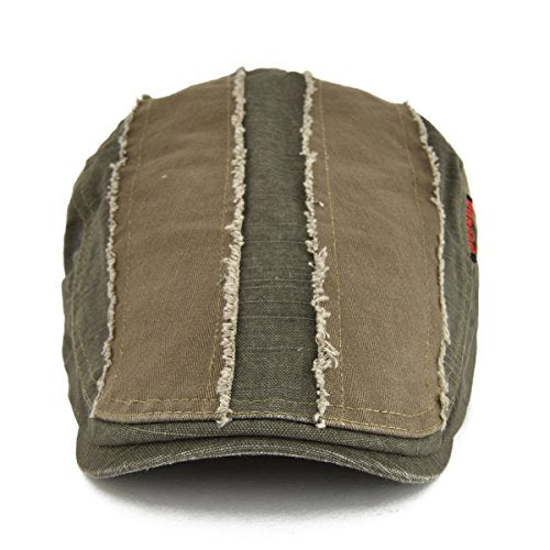 100% Cotton Distressed Ivy Caps Newsboy Cabbie Gatsby Hats for Men