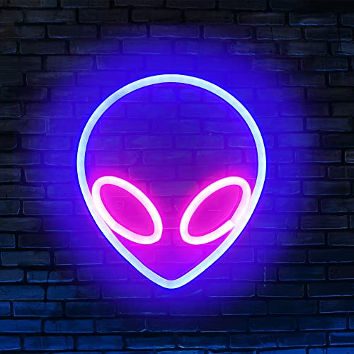 Alien Led Neon Lights USB or Battery Powered Wall Decoration