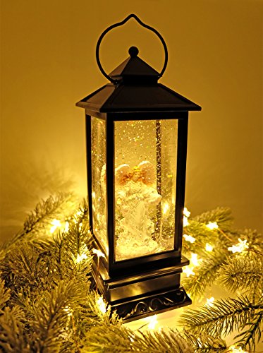 Glitter Snow Globe w/ Timer- Battery Operated