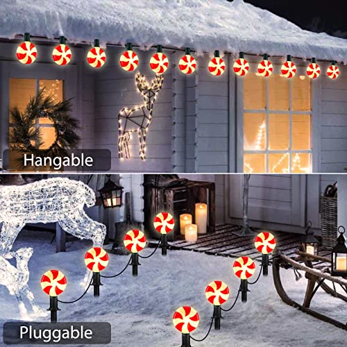 Christmas Lollipop Pathway Lights Outdoor- Plug in