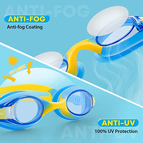 Kids Anti Fog Swimming Goggles Clear No Leaking