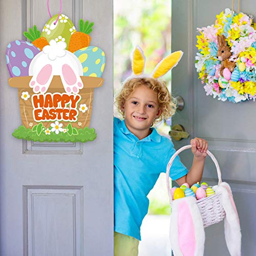 Happy Easter Wooden Door Decoration