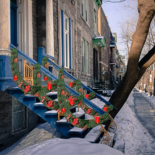 9Ft Christmas Garland with Lights